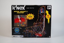 K'NEX Rippin' Rocket 2 Roller Coaster Set W/ Launcher Manual Box *READ*