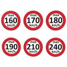 Speed sticker winter tires sticker 160-240 km/h according to § 36 StVZO