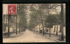 Old postcard Le Parc St-Maur, L ́Avenue du Grand-Chêne 