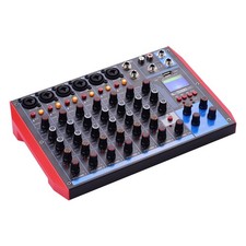 AG-8 8-Channel Mixing Console Digital Audio Mixer +48V Phantom Power Supports