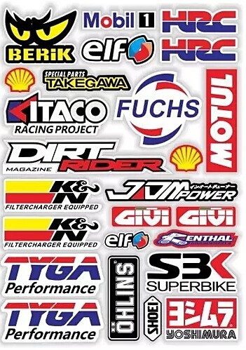 Autocollant sponsors motul hrc - motul,