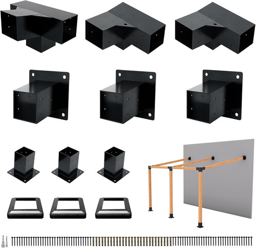 Pcs iron pergola brackets - iron,