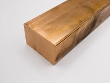 Lingot de cuivre 5kg Cu99,9, 60x40x240mm, fonte ou investissement