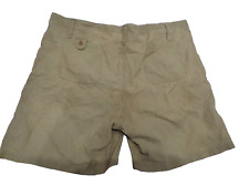 Short militaire en toile kaki clair légère., France année 40-50.