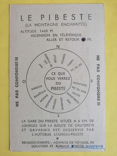Old postcard pyrenees - postcard,