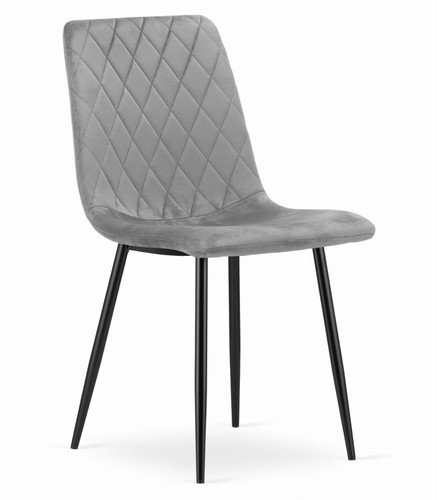 Fauteuil turin velours gris - velours,