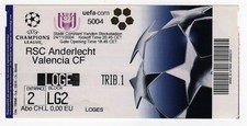 Ticket EC RSC Anderlecht - FC Valencia 24.11.2004