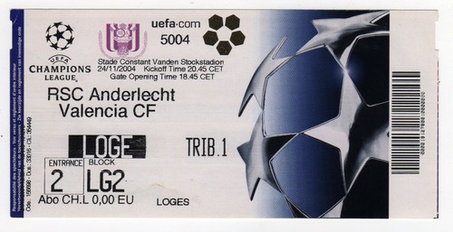 Ticket rsc anderlecht - ticket, ec