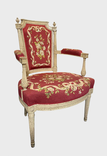 Fauteuil directoire bois - fauteuil, en