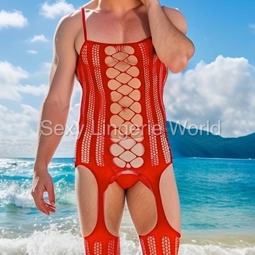 Hommes corps bas - résille, body