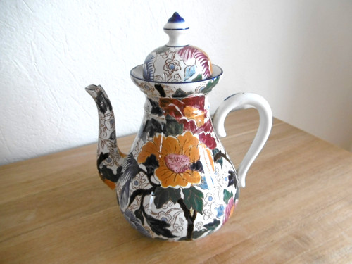 Cafetiere faience gien ancien - faience,
