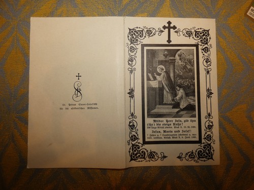 Grande image pieuse - pieuse, mortuaire