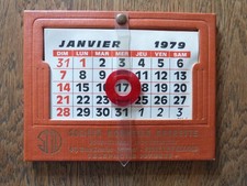 calendrier chevalet 1979