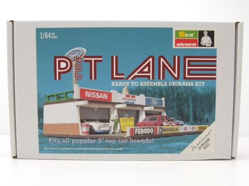 Diorama pitlane ford garage - diorama,