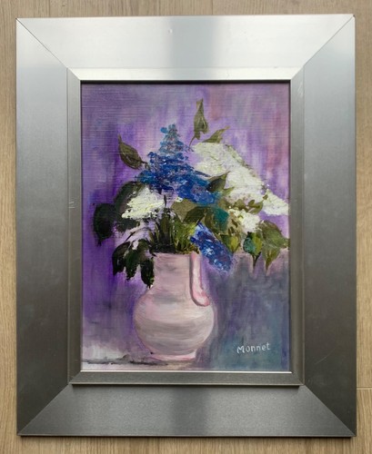 Tableau huile sur - , carton