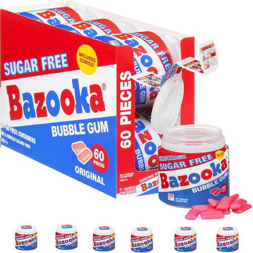 Bazooka sugar free bubble gum - sugar,