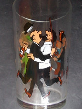 HERGE TINTIN verre 1974