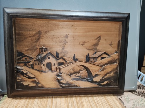 Ancien tableau bois - ancien,