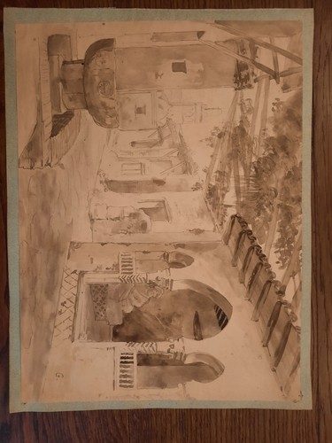 Aquarelle orientaliste - aquarelle,