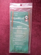 Aiguilles À Tricoter Circulaires Fixes HiyaHiya Bambou 4 mm - 40 cm Tricot 
