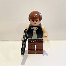 Lego Star Wars Minifigure Han Solo - Light Nougat, Black Vest, Blaster 10179
