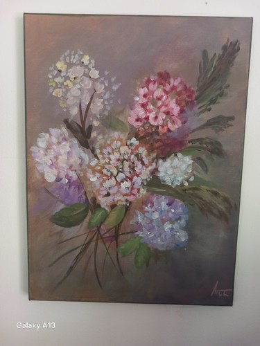 Huile sur toile - nature, morte