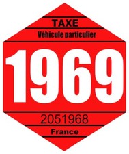 STICKER VIGNETTE VINTAGE 1969