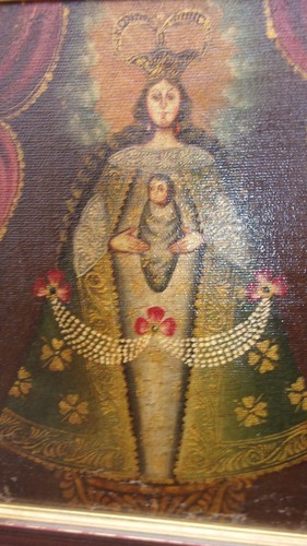 Tableau ancien vierge - vierge, à
