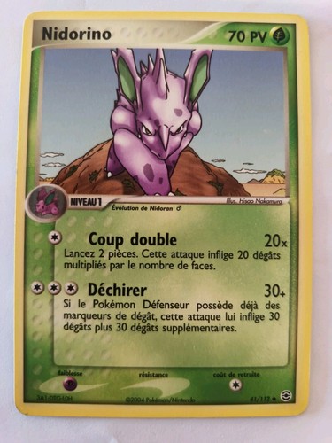 Carte pokémon nidorino - pokémon,