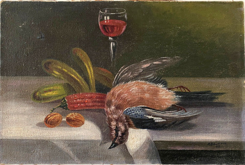 Ancien tableau hst - -, nature