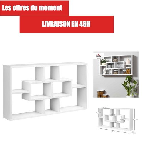 Homcom étagère murale - homcom,
