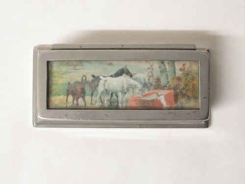 Ancienne boîte timbre en - boîte, à