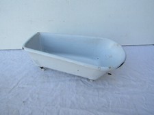 antique small enamel iron doll bathtub