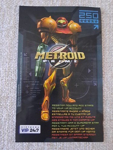 Carte point vip metroid prime - metroid,