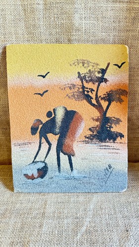 Tableau africain sable - africain, en