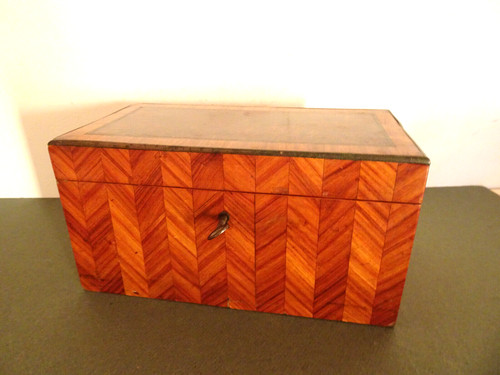 Coffret ancien marqueterie - coffret, en