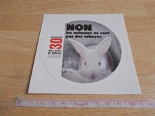 30 MILLION FRIENDS STICKER - NO ANIMALS ARE NOT GUINEA PIGS