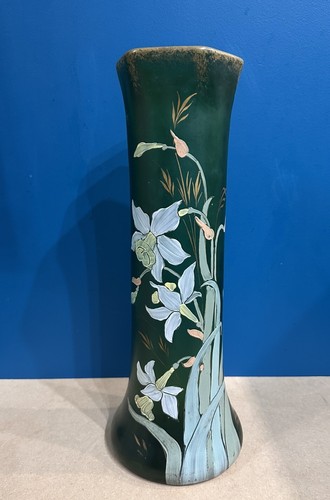 Vase legras vert décor - vase,