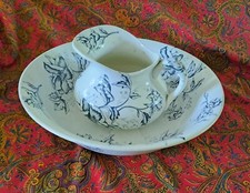 Cuvette Et Broc Toilette Anciens Faïence