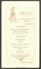 Menu. Cercle Colombophile de