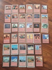 Lot de 34 cartes rouges Magic