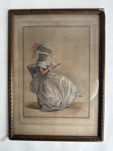 Ancienne gravure mode femme