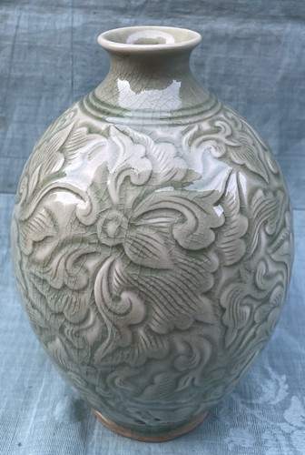 Vase céladon 20ème - céladon, xxème