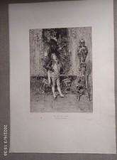 gravure eau-forte le vase de