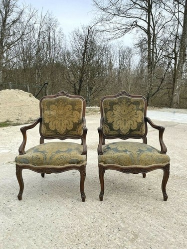 Fauteuils style louis en - 2,