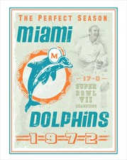 Miami Dolphins - Perfect Season - poster print