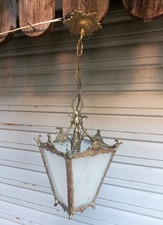 Ancienne lanterne 4 faces en