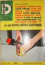 Système D N° 265 1968 DIY Bricolage Récup Nourrisseurs pour abeille 4L Renault 