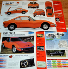 1970 Opel GT 1900 Specs Info Poster Original Brochure Ad 70