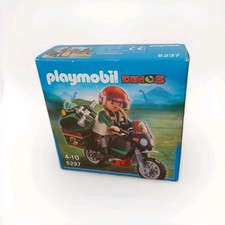 Playmobil Dinos 5237: Explorateur Et Moto/ Boîte Neuve Et Scellée